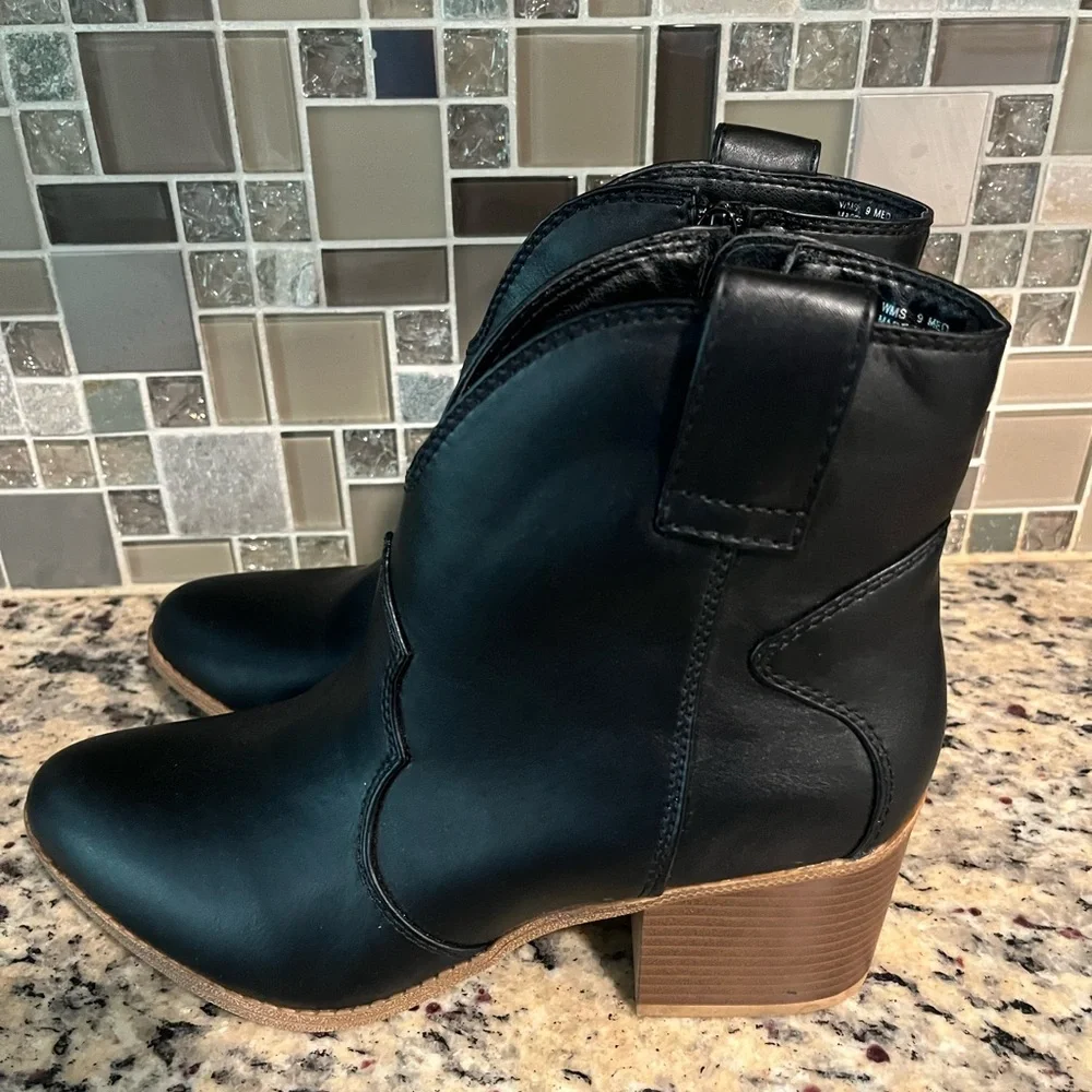 Black Ankle Boots - Picture 3 of 7
